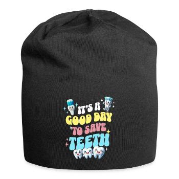 Zahnarzt Zahnpflege Zähne Dentist - Jersey-Beanie - Schwarz - Vorne