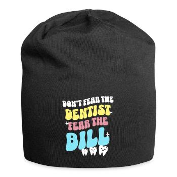 Zahnarzt Zahnpflege Dentist - Jersey-Beanie - Schwarz - Vorne