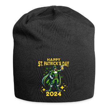 Fête de la Saint-Patrick 2024 - Bonnet en jersey - noir - Devant