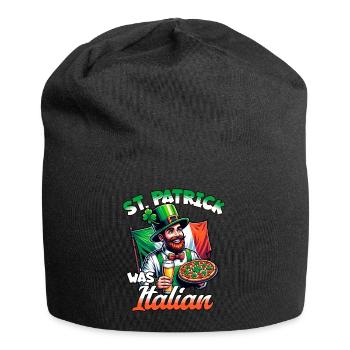 Fête de la Saint-Patrick Italie - Bonnet en jersey - noir - Devant