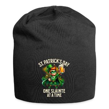 St. Patricks Day - Jersey-Beanie - Schwarz - Vorne