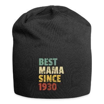 Design rétro cool pour maman de fils ou de fille. - Bonnet en jersey - noir - Devant