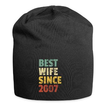 Meilleure femme depuis 2007 Anniversaire drôle Anniversaire - Bonnet en jersey - noir - Devant