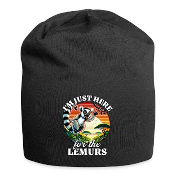 Lémuriens - Bonnet en jersey - noir - Devant