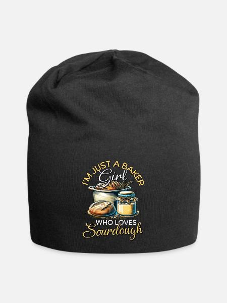 Sauerteig Mädchen - Jersey-Beanie - Schwarz