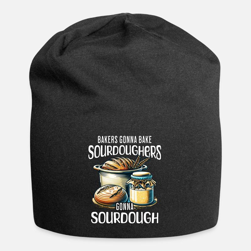 Sauerteig Design - Jersey-Beanie - Schwarz