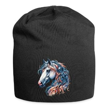 Horse - Jersey Beanie - black - Front
