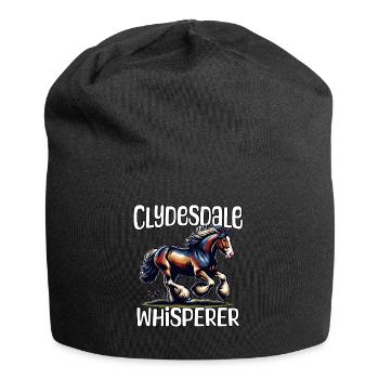 Chuchoteur de Clydesdale - Bonnet en jersey - noir - Devant