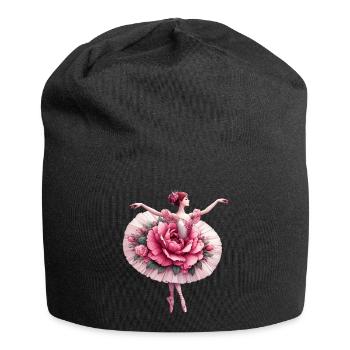 Ballet dancer with tutu - Jersey Beanie - black - Front