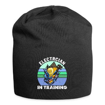 Électricien en formation Technicien d’éclairage Profession de lampe - Bonnet en jersey - noir - Devant