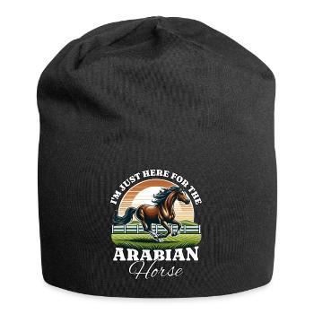 Cavalier arabe - Bonnet en jersey - noir - Devant