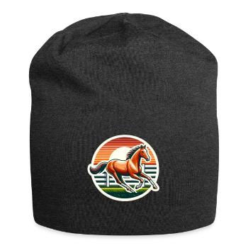 Thoroughbred Horse Rider - Jersey Beanie - charcoal grey - Front