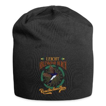 Facilement distrait par les hirondelles rustiques - Bonnet en jersey - noir - Devant