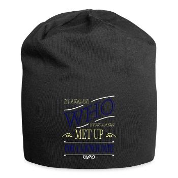 Vaisseau spatial en apesanteur céleste déclaration cadeau - Bonnet en jersey - noir - Devant