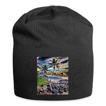Hawaiian Shoreline - Jersey Beanie - black - Front
