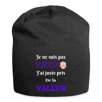 Je ne suis pas vieux - Bonnet en jersey - noir - Devant