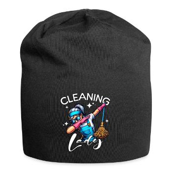 Femme de ménage - Bonnet en jersey - noir - Devant