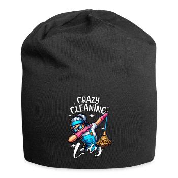 Femme de ménage - Bonnet en jersey - noir - Devant