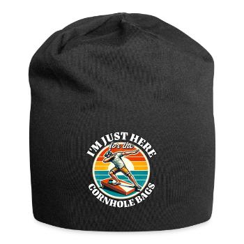 Cornhole - Jersey-Beanie - Schwarz - Vorne