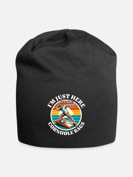 Cornhole - Jersey-Beanie - Schwarz