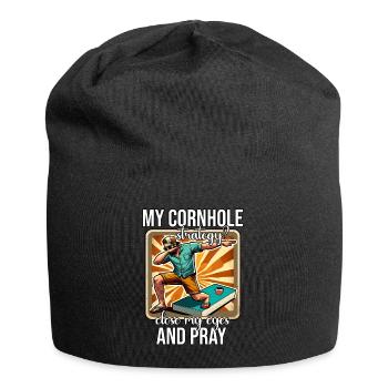 Sac à dos - Bonnet en jersey - noir - Devant