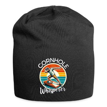 Cornhole - Jersey-Beanie - Schwarz - Vorne