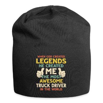 LKW Fahrer - Jersey-Beanie - Schwarz - Vorne