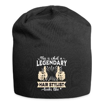 Legendärer Haar Stylist - Jersey-Beanie - Schwarz - Vorne