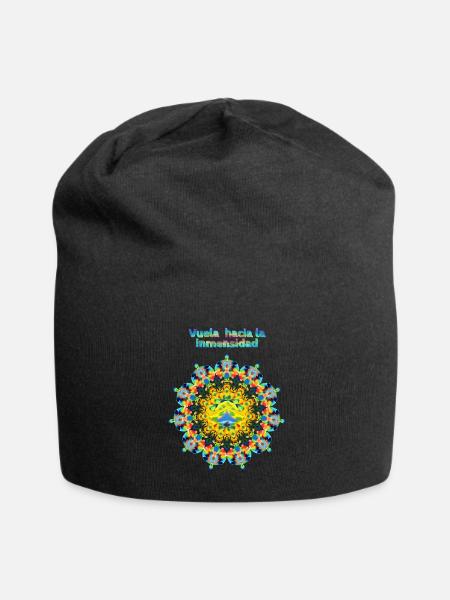 Fliege in die Weite - Jersey-Beanie - Schwarz