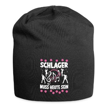 Schlager Tshirt Women's Schlager Party Costume Party - Jersey Beanie - black - Front