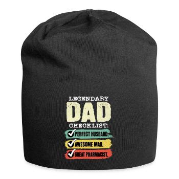 Papa Pharmazeut Vatertag - Jersey-Beanie - Schwarz - Vorne