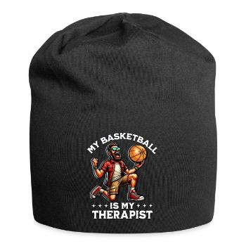 Drôle de dicton de basket-ball - Bonnet en jersey - noir - Devant