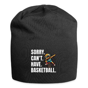 Drôle de dicton de basket-ball - Bonnet en jersey - noir - Devant