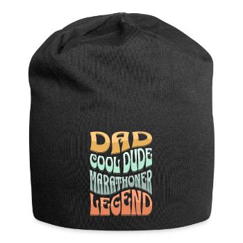 Papa Marathonläufer - Jersey-Beanie - Schwarz - Vorne