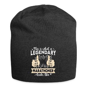 Legendärer Marathonläufer - Jersey-Beanie - Anthrazit - Vorne