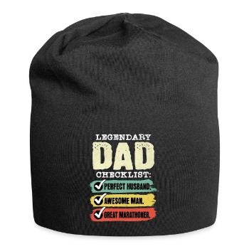 Dad Marathon Runner Father's Day - Jersey Beanie - black - Front
