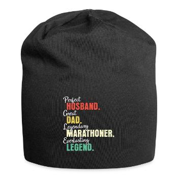 Marathonläufer Papa - Jersey-Beanie - Schwarz - Vorne