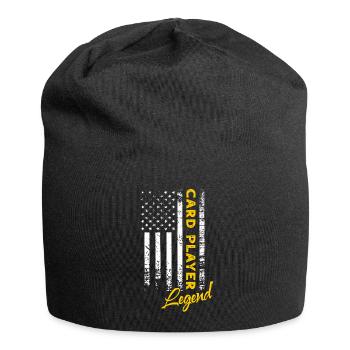 Kartenspieler Legende - Jersey-Beanie - Schwarz - Vorne