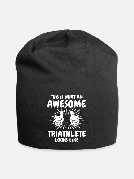 Triathlet - Jersey-Beanie - Schwarz
