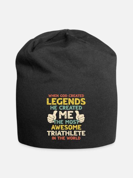 Triathlet - Jersey-Beanie - Schwarz