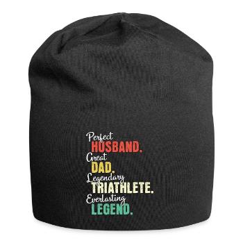 Triathlet Papa - Jersey-Beanie - Schwarz - Vorne