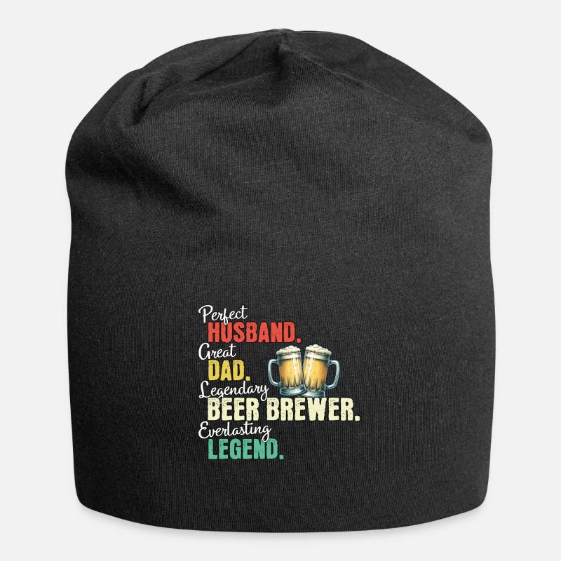 Papa brasseur de bière - Bonnet en jersey - noir