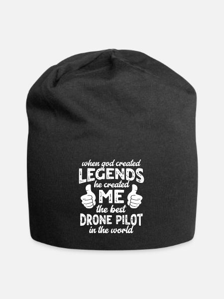 Bester Dronenpilot Legende - Jersey-Beanie - Schwarz