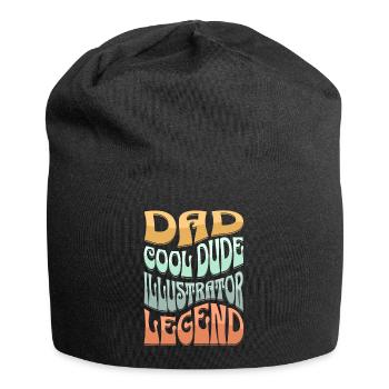 Papa Illustrator - Jersey Beanie - black - Front