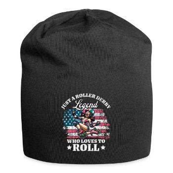 US Roller Derby Spieler - Jersey-Beanie - Schwarz - Vorne