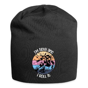 Dictons sur le roller derby - Bonnet en jersey - noir - Devant