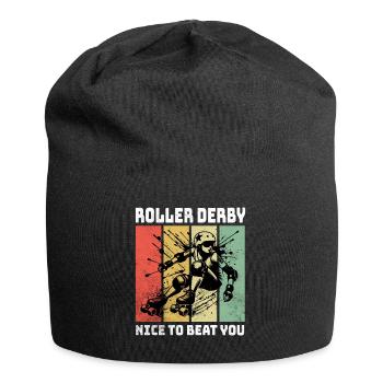 Dictons sur le roller derby - Bonnet en jersey - noir - Devant