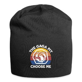 Lustiger Gaga Ball Spruch - Jersey-Beanie - Schwarz - Vorne