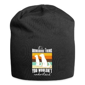 Mongoose Sayings - Jersey Beanie - black - Front