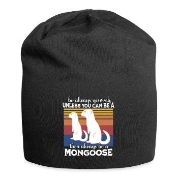 Mongoose Saying - Jersey Beanie - black - Front